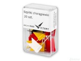 Szpilka choragiewka kolor 20szt VICTORY 9966