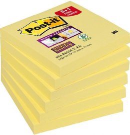 Bloczek samoprzylepny POST-IT_ Super Sticky (654-P6SSCY-EU), 76x76mm,90 kart., żółty