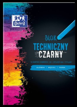 Blok techniczny OXFORD A3 10k 210G czarny 400093235