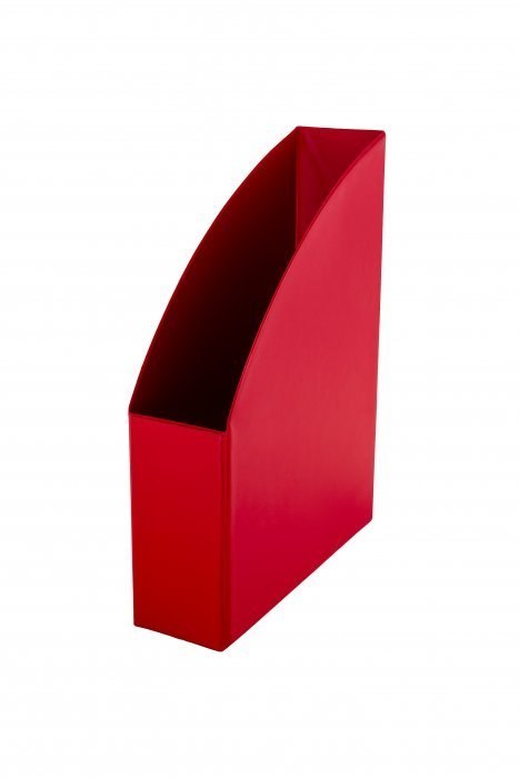 Pojemnik na czasopisma DOTTS A4 10cm czerwony PCV (SD-36-07) SE-DOT-36-07