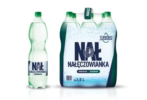 Woda NAŁĘCZOWIANKA gazowana 1.5L butelka PET