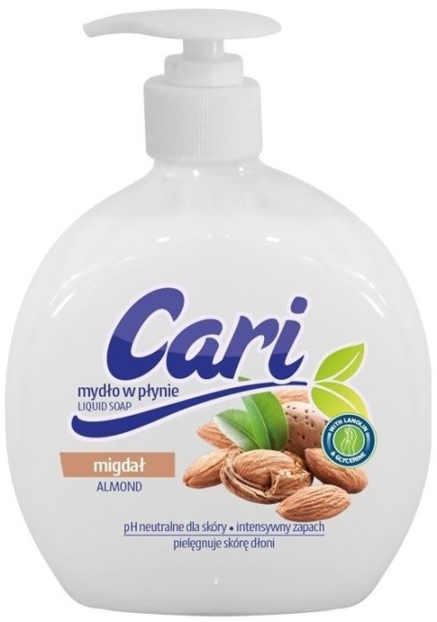 CARI Mydło w płynie z dozownikiem 500ml migdał CARI Mydło w płynie z dozownikiem 500ml migdał