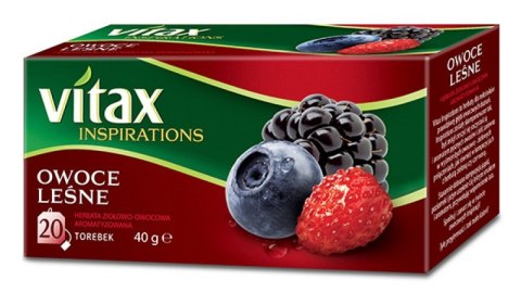 Herbata VITAX INSPIRATIONS OWOCE LEŚNE 20t*2g zawieszka Herbata VITAX INSPIRATIONS OWOCE LEŚNE 20t*2g zawieszka
