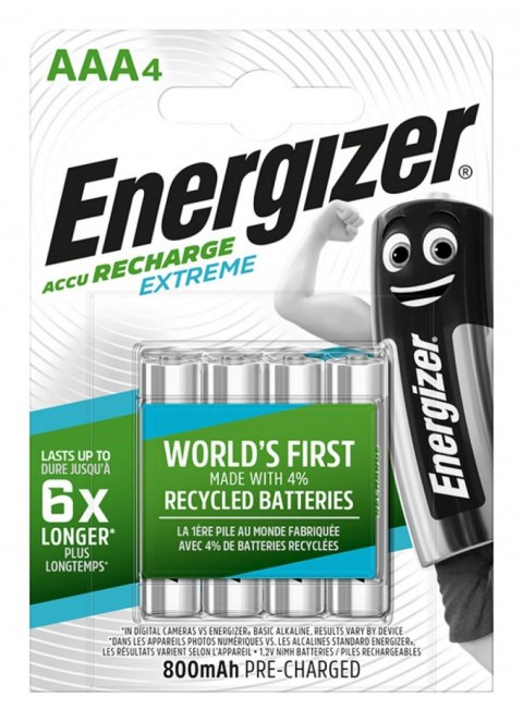 Bateria akumulatorek ENERGIZER HR3 AAA (4szt) 800mAh