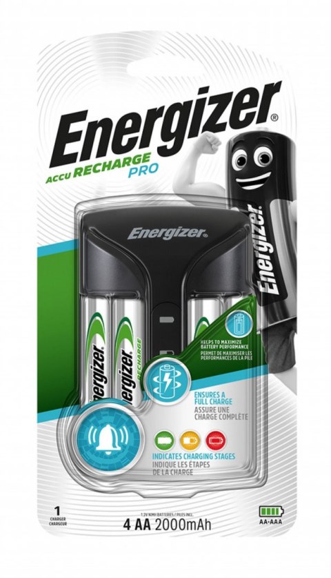 Ładowarka PRO Charged + 4szt. akumulatorków POWER PLUS AA 2000mAh ENERGIZER