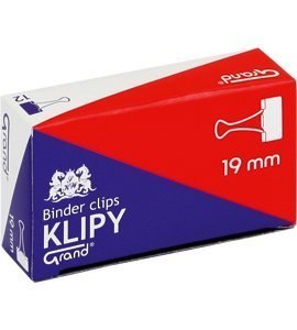 Klip 19mm 12szt (3/4 cala) czarny GRAND 110-1092