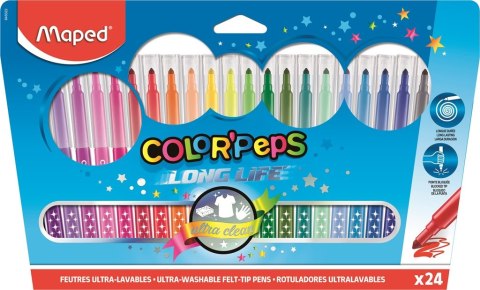 Flamastry trójkątne 24kolorów COLORPEPS 845022 MAPED Flamastry trójkątne 24kolorów COLORPEPS 845022 MAPED