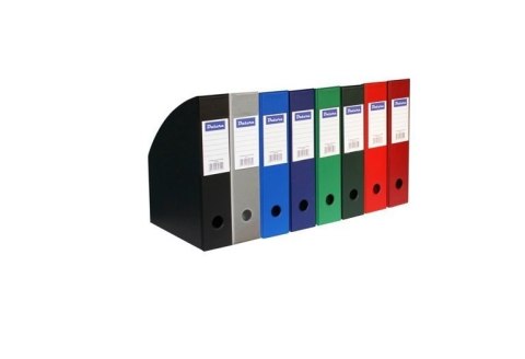 Pojemnik na czasopisma DOTTS A4 10cm szary PCV (SD-36-09) SE-DOT-36-09