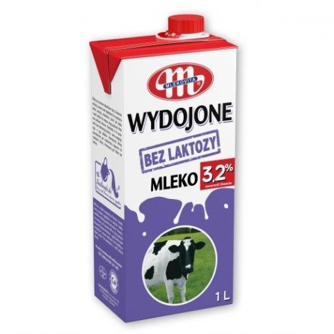 Mleko WYDOJONE UHT bez laktozy 3,2% 1l Mleko WYDOJONE UHT bez laktozy 3,2% 1l