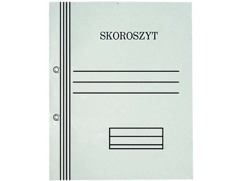 Skoroszyt oczkowy biały A4 pełny 300g KIEL-TECH jednostronnie bielony