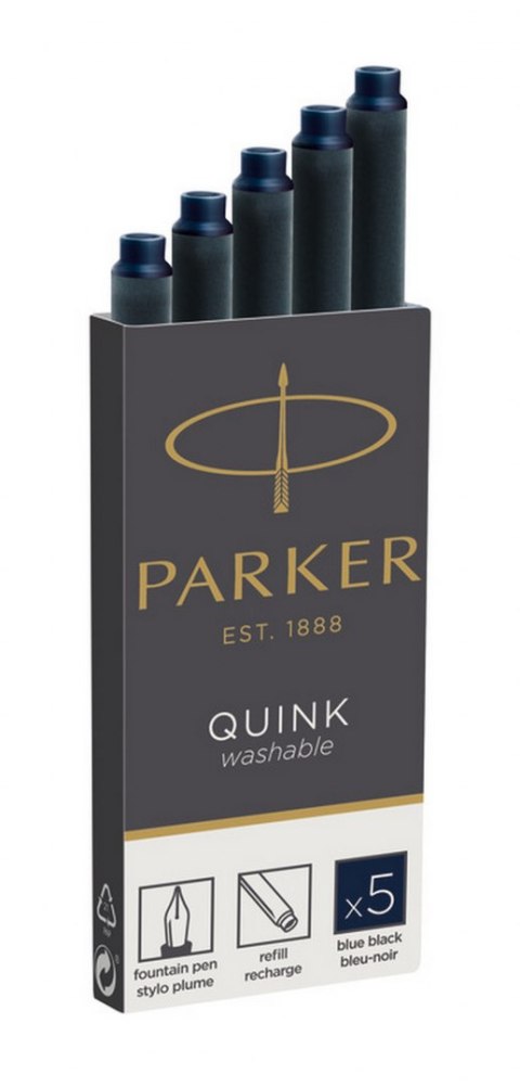 Naboje z Atramentem QUINK - STANDARD granatowy - 5 szt. w pudełku 1950385 PARKER Naboje z Atramentem QUINK - STANDARD granatowy - 5 szt. w pudełku 1950385 PARKER
