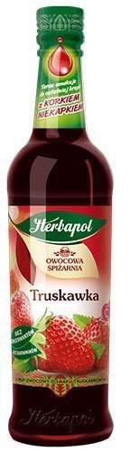 Syrop HERBAPOL Owocowa Spiżarnia truskawka 420ml Syrop HERBAPOL Owocowa Spiżarnia truskawka 420ml