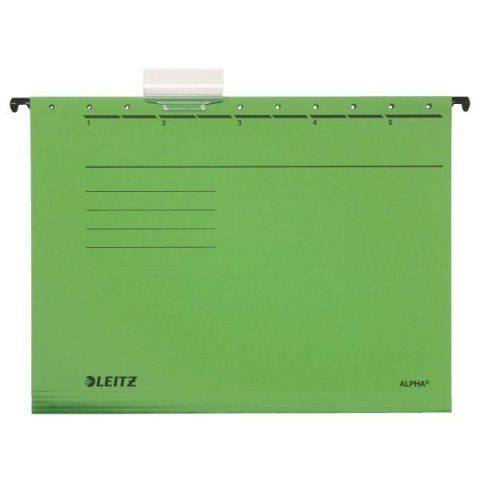 Teczki zawieszane ALPHA, zielony, Leitz 19850155 Teczki zawieszane ALPHA, zielony, Leitz 19850155