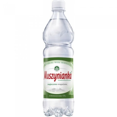 Woda MUSZYNIANKA 0.6l niskogazowana zielona Woda MUSZYNIANKA 0.6l niskogazowana zielona