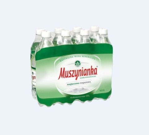 Woda MUSZYNIANKA 0.6l niskogazowana zielona Woda MUSZYNIANKA 0.6l niskogazowana zielona
