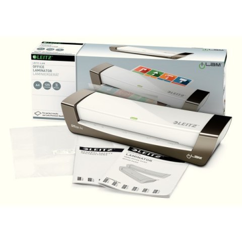 Laminator iLam OFFICE A4 230V srebrny 72510084 LEITZ Laminator iLam OFFICE A4 230V srebrny 72510084 LEITZ