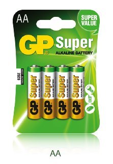 Bateria alkaliczna GP SUPER LR6/AA (4szt) 1,5V GPPCA15AS015 Bateria alkaliczna GP SUPER LR6/AA (4szt) 1,5V GPPCA15AS015