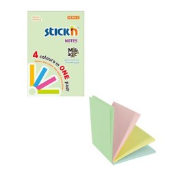 Notes samoprzylepny MAGIC PAD 51x76mm, pastel mix 100 kart. Stickn 21768
