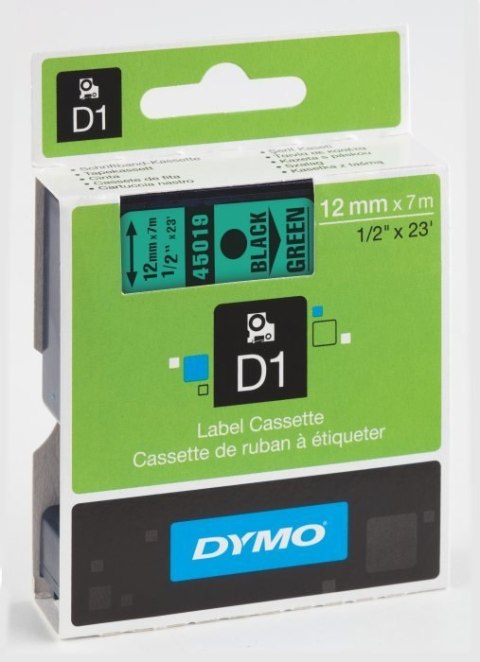 Taśma czarny /zielony 12mm/7m 5045019 DYMO S0720590 Taśma czarny /zielony 12mm/7m 5045019 DYMO S0720590