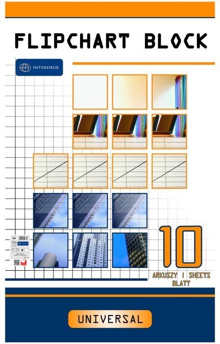 Blok do flipcharta 10k gładki 100x64 INTERDRUK