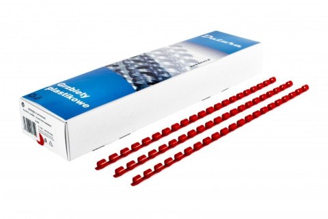 Grzbiet do bindowania DOTTS 10mm (100szt) czerwony Grzbiet do bindowania DOTTS 10mm (100szt) czerwony