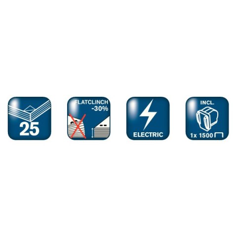 Zszywacz elektryczny Supreme 5025e EU RAPID niebieski 25 kartek 25095202 Zszywacz elektryczny Supreme 5025e EU RAPID niebieski 25 kartek 25095202