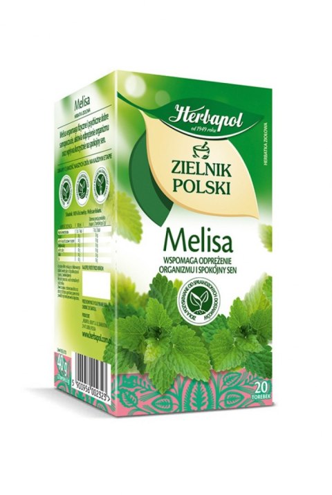 Herbata HERBAPOL ZIELNIK POLSKI melisa (20 torebek)