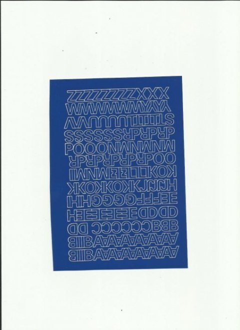 LITERY samop. 1cm (8) zielone ARTDRUK LITERY samop. 1cm (8) zielone ARTDRUK