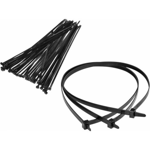 Opaski zaciskowe 300*4.7mm czarne (100) tretytki trytytki
