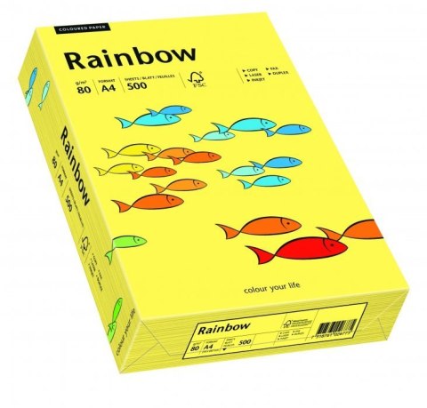 Papier xero kolorowy RAINBOW żółty R16 88042343 Papier xero kolorowy RAINBOW żółty R16 88042343