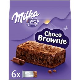 Ciastka MILKA Choco Brownie z czekoladą i kawałkami czekolady mlecznej 6 szt