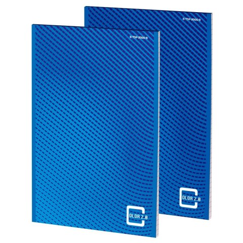 Blok notatnikowy Color 2.0 A7 100k 70g kratka z mikroperforacją niebieski 400146098 TOP-2000