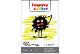 Blok techniczny biały A3, 170g, 10 ark, Happy Color HA 3550 3040-0