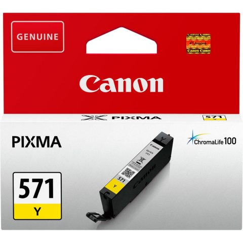 Tusz CANON (CLI-571Y) żółty 7ml 0388C001 (X) Tusz CANON (CLI-571Y) żółty 7ml 0388C001 (X)
