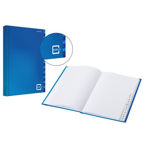 Blok notatnikowy Color 2.0 A6 100k 70g kratka niebieski 400146150 TOP-2000