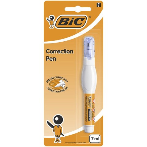 Korektor w piórze BIC Correction Pen 7ml Korektor, 996724 Korektor w piórze BIC Correction Pen 7ml Korektor, 996724