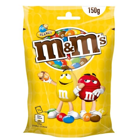Orzeszki ziemne M&Ms PEANUT w kolorowych skorupkach 150g Orzeszki ziemne M&Ms PEANUT w kolorowych skorupkach 150g