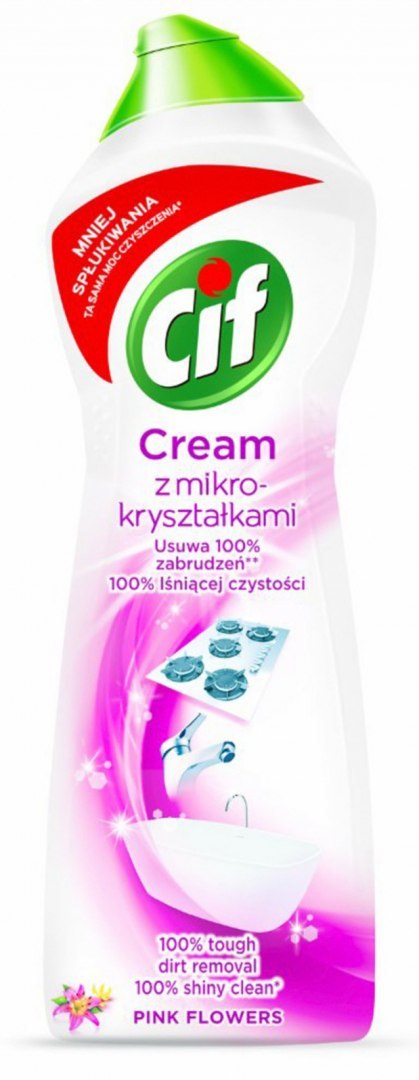 CIF Mleczko czyszczące 780ml Pink mikrokryształki 809828 CIF Mleczko czyszczące 780ml Pink mikrokryształki 809828