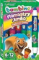 Flamastry BAMBINO dwustronne Jumbo 6 sztuk/12 kol. 5938