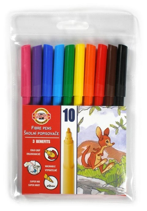 Flamastry 10kol. 771002/AJ04 KOH- I-NOOR Flamastry 10kol. 771002/AJ04 KOH- I-NOOR