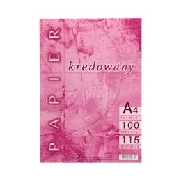 Papier kredowy A4 115g kredowany (100 arkuszy) KRESKA