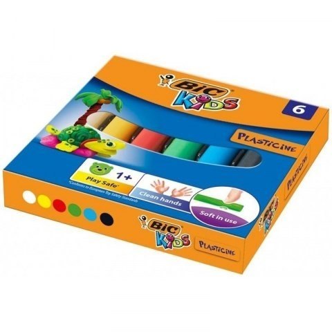 Plastelina 6 kolorów 947712 BIC, 947712 Plastelina 6 kolorów 947712 BIC, 947712