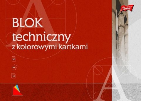 Blok techniczny kolor A3 10 kartek UNIPAP Blok techniczny kolor A3 10 kartek UNIPAP
