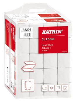 Ręczniki składane KATRIN CLASSIC Zig Zag, ZZ, 20x200, Handy Pack, 35298, opakowanie: 20 owijek