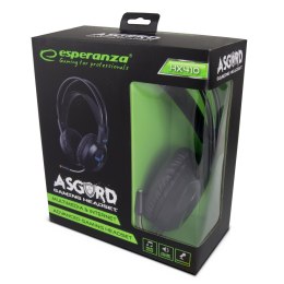 Słuchawki stereo z mikrofonem czarne GAMING ASGARD EGH410 Esperanza