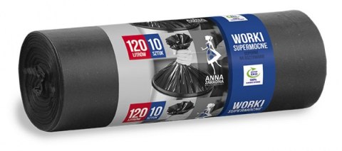 Worki na śmieci 120l supermoc.LDPE (10szt.)czarne ANNA Z. WNS1972/25SH Worki na śmieci 120l supermoc.LDPE (10szt.)czarne ANNA Z. WNS1972/25SH