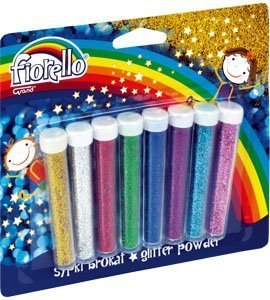 Brokat sypki FIORELLO GR-B5B8 8 kolorów x 4.5g fiolki 170-2238 Brokat sypki FIORELLO GR-B5B8 8 kolorów x 4.5g fiolki 170-2238