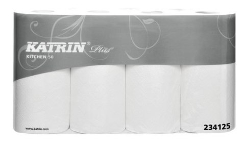 Ręczniki kuchenne KATRIN PLUS Kitchen 50, 4-Pack, 234125, opakowanie: 4 rolki Ręczniki kuchenne KATRIN PLUS Kitchen 50, 4-Pack, 234125, opakowanie: 4 rolki
