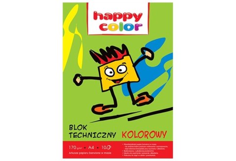 Blok techniczny kolorowy A3, 170g, 10 ark, Happy Color HA 3550 3040-09 Blok techniczny kolorowy A3, 170g, 10 ark, Happy Color HA 3550 3040-09