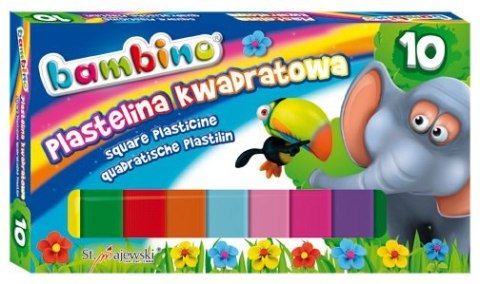 Plastelina BAMBINO 10 kol. Kwadrat *2823 ST.MAJEWSKI